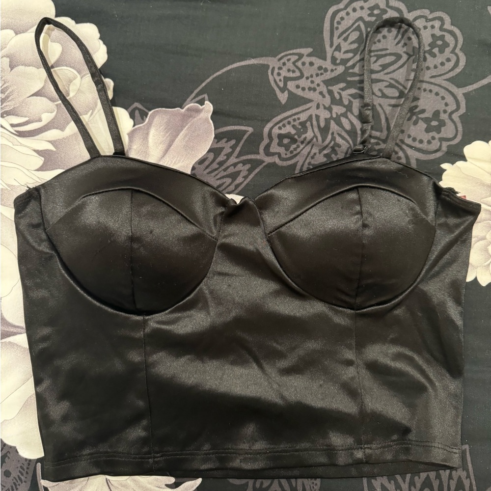 Satin Crop Top